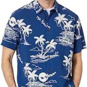 Quiksilver Ahi Holiday Christmas Hawaiian Shirt Men’s XL